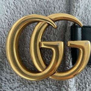Authentic Gold GG Classic Gucci Belt